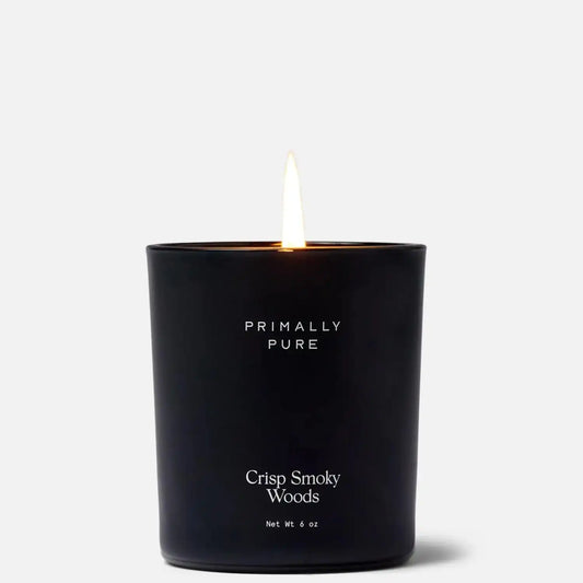 Crisp Smoky Woods Candle (Medium)